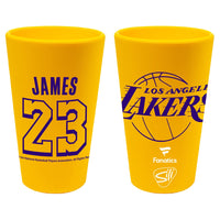 Los Angeles Lakers 16 oz Silicone Pint Glass LeBron James