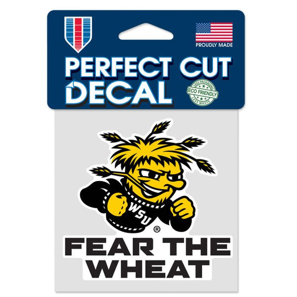 Wholesale-Wichita State Shockers SLOGAN Perfect Cut Color Decal 4" x 4"