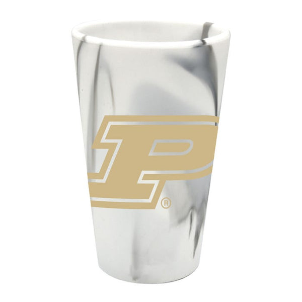 Purdue Boilermakers MOUNTAIN MARBLE 16 oz Silicone Pint Glass