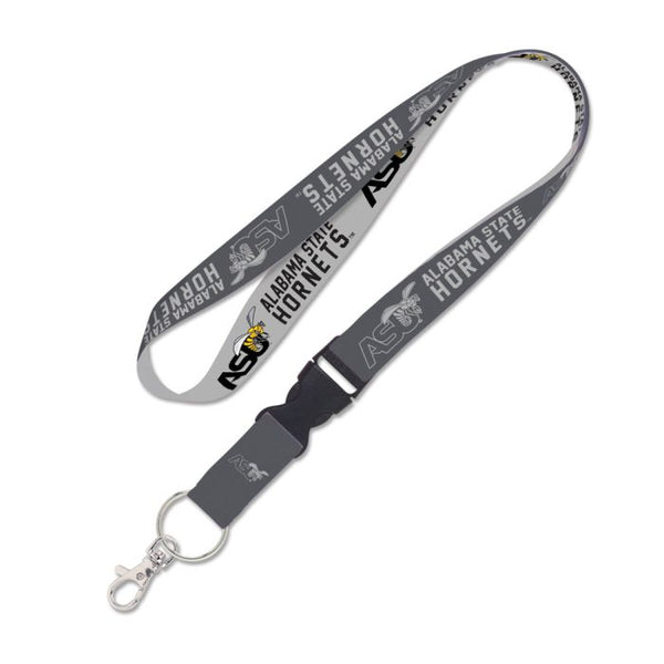 Wholesale-Alabama State Hornets CHARCOAL Lanyard w/detachable buckle 1"