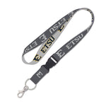 East Tennessee State Buccaneers CHARCOAL Lanyard w/detachable buckle 1"