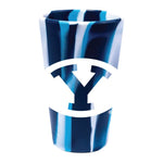 Wholesale-Brigham Young Cougars OCEAN WAVES 16 oz Silicone Pint Glass