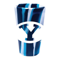 Brigham Young Cougars OCEAN WAVES 16 oz Silicone Pint Glass