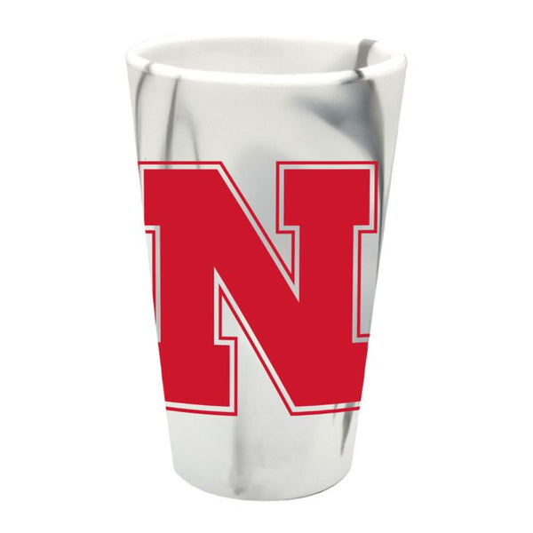 Wholesale-Nebraska Cornhuskers 16 oz Silicone Pint Glass