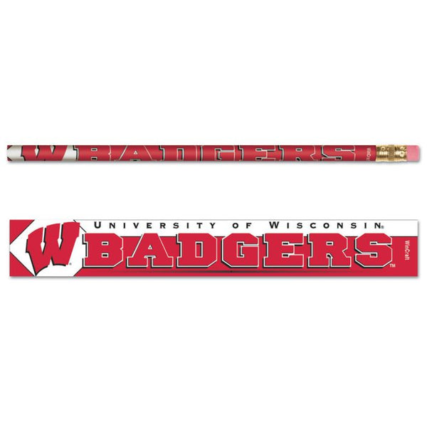 Wholesale-Wisconsin Badgers Pencil 6-pack