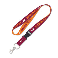 Wholesale-Virginia Tech Hokies Lanyard w/detachable buckle 1"