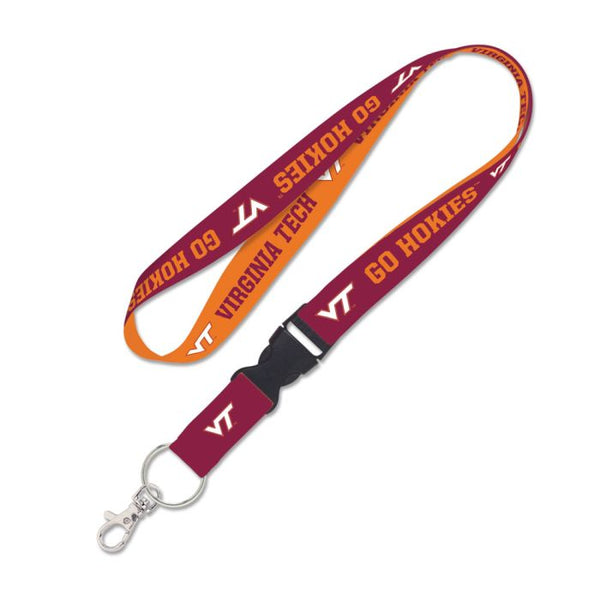 Wholesale-Virginia Tech Hokies Lanyard w/detachable buckle 1"