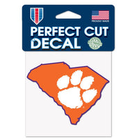 Wholesale-Clemson Tigers Perfect Cut Color Decal 4" x 4"