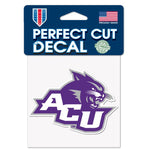 Wholesale-Abilene Christian Wildcats Perfect Cut Color Decal 4" x 4"