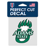 Adams State University Grizzlies Perfect Cut Color Decal 4" x 4"