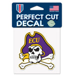 Wholesale-East Carolina Pirates Perfect Cut Color Decal 4" x 4"