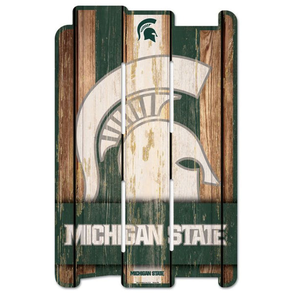 Wholesale-Michigan State Spartans Wood Fence Sign