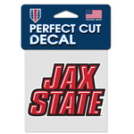 Jacksonville State Gamecocks Perfect Cut Color Decal 4" x 4"