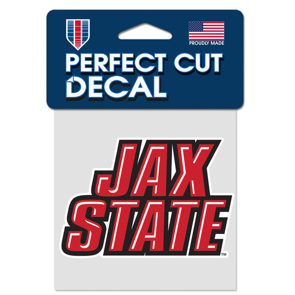 Jacksonville State Gamecocks Perfect Cut Color Decal 4" x 4"