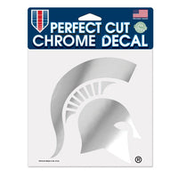 Wholesale-Michigan State Spartans Chrome Perfect Cut Decal 6" x 6"