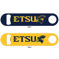 East Tennessee State Buccaneers Metal Bottle Opener 2 Sided