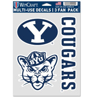 Wholesale-Brigham Young Cougars Multi Use 3 Fan Pack