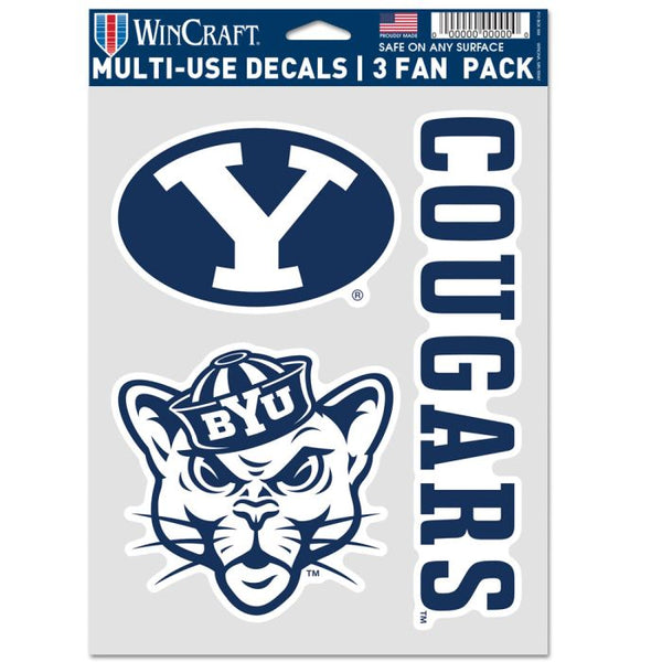 Wholesale-Brigham Young Cougars Multi Use 3 Fan Pack