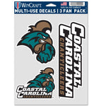 Wholesale-Coastal Carolina Chanticleers Multi Use 3 Fan Pack