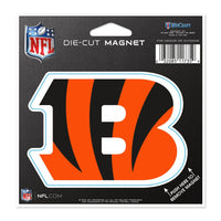 Cincinnati Bengals Die Cut Magnet 4.5" x 6"