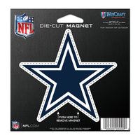 Dallas Cowboys Die Cut Magnet 4.5" x 6"