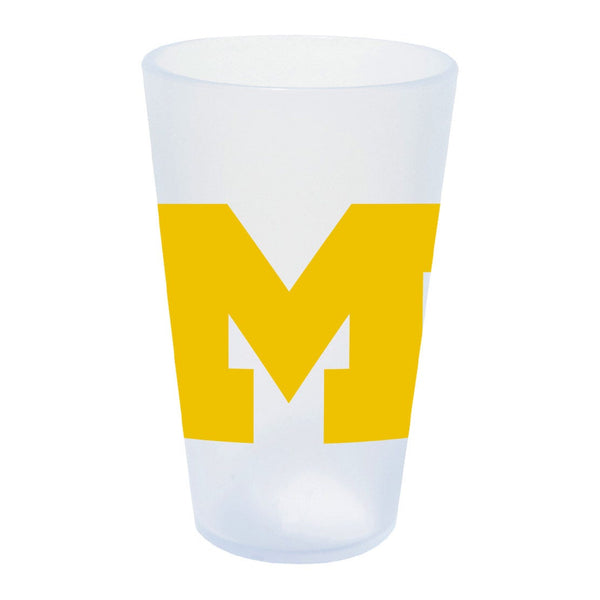 Michigan Wolverines 16 oz Silicone Pint Glass