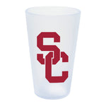 USC Trojans ICICLE 16 oz Silicone Pint Glass