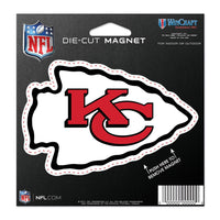 Kansas City Chiefs Die Cut Magnet 4.5" x 6"