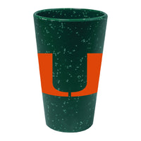 Miami Hurricanes 16 oz Silicone Pint Glass