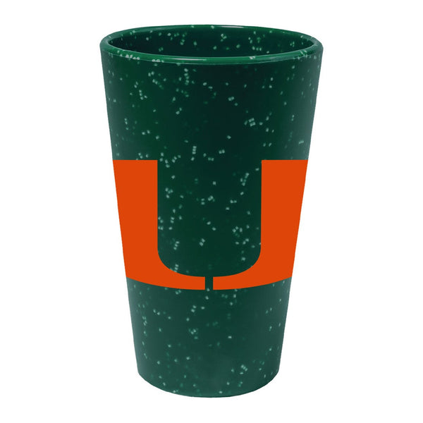 Miami Hurricanes 16 oz Silicone Pint Glass