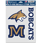 Wholesale-Montana State Bobcats Multi Use 3 Fan Pack