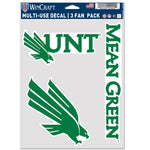 North Texas Mean Green Multi Use 3 Fan Pack