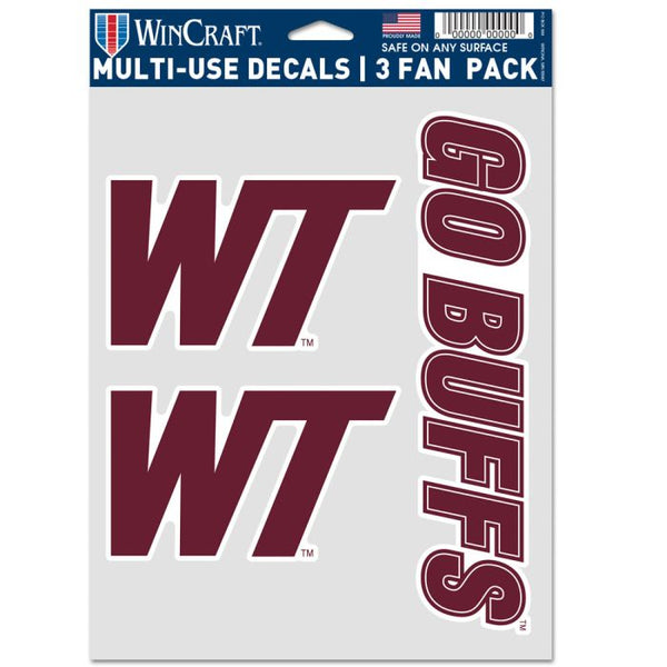 Wholesale-West Texas A&amp;M Buffaloes Multi Use 3 Fan Pack