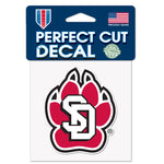 South Dakota Coyotes Perfect Cut Color Decal 4" x 4"