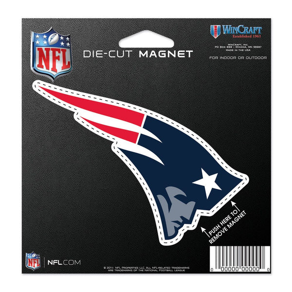 New England Patriots Die Cut Magnet 4.5" x 6"