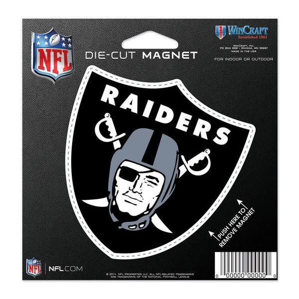 Las Vegas Raiders Die Cut Magnet 4.5" x 6"