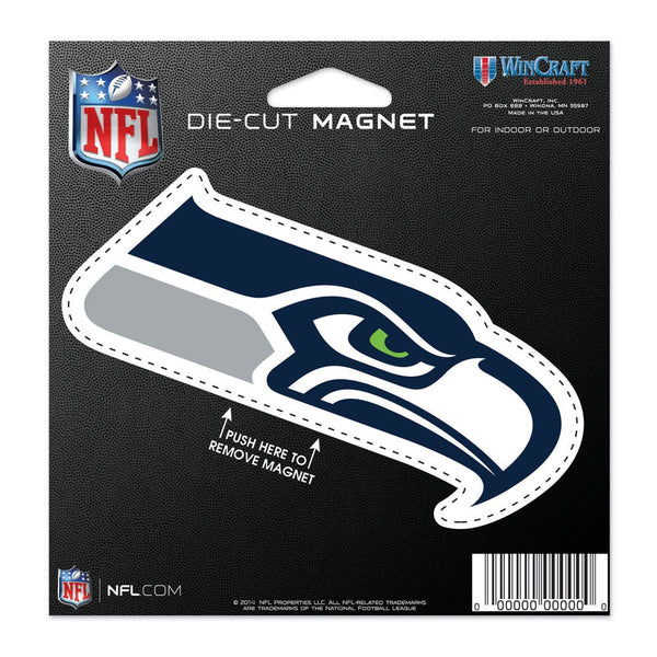 Seattle Seahawks Die Cut Magnet 4.5" x 6"