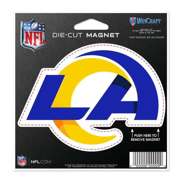 Los Angeles Rams Die Cut Magnet 4.5" x 6"