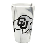 Wholesale-Colorado Buffaloes MOUNTAIN MARBLE 16 oz Silicone Pint Glass