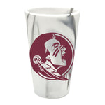 Wholesale-Florida State Seminoles MOUNTAIN MARBLE 16 oz Silicone Pint Glass
