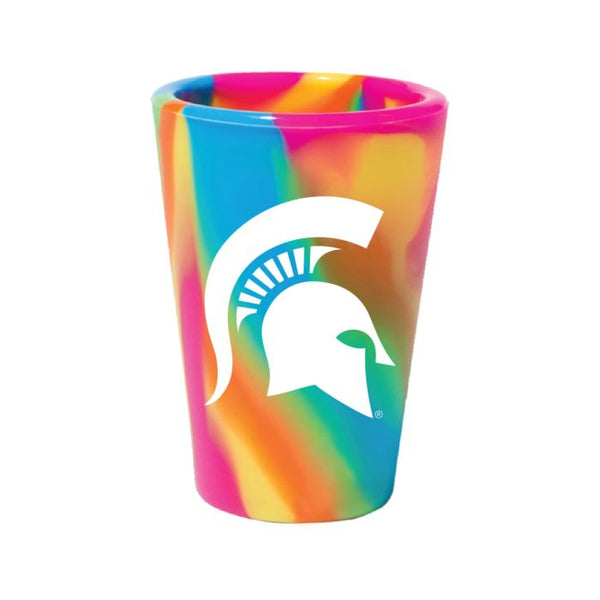 Wholesale-Michigan State Spartans HIPPIE HOP 1.5oz Silicone Shot Glass