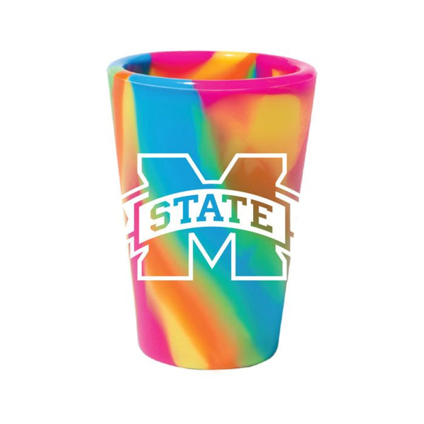 Wholesale-Mississippi State Bulldogs HIPPIE HOP 1.5oz Silicone Shot Glass