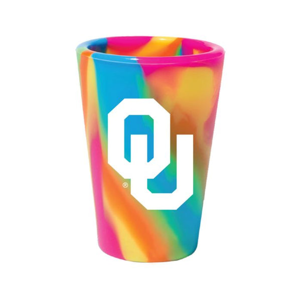 Wholesale-Oklahoma Sooners HIPPIE HOP 1.5oz Silicone Shot Glass