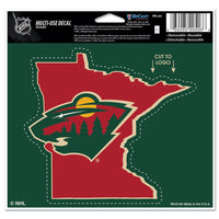 Minnesota Wild Multi-Use Decal - cut to logo 5" x 6"