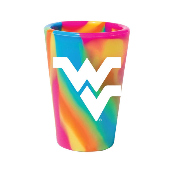 West Virginia Mountaineers HIPPIE HOPS 1.5oz Silicone Shot Glass