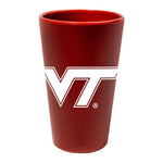 Virginia Tech Hokies DARK RED 16 oz Silicone Pint Glass