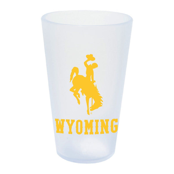 Wyoming Cowboys ICICLE 16 oz Silicone Pint Glass