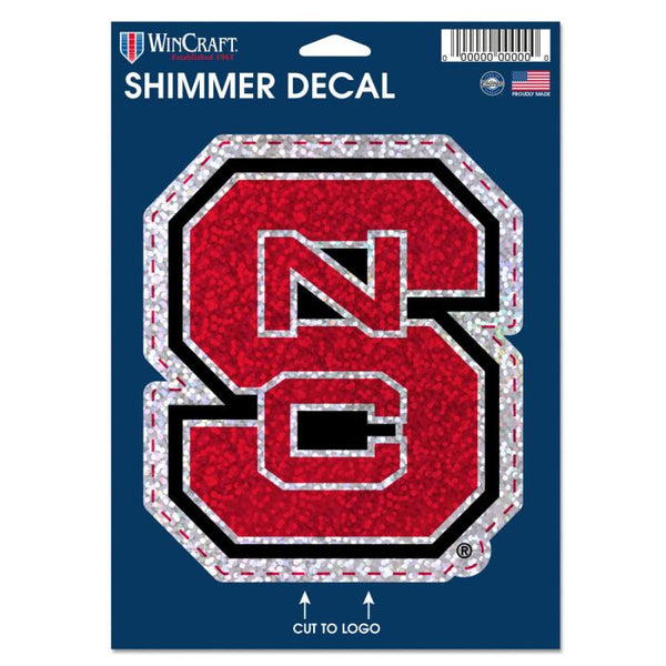 Wholesale-NC State Wolfpack Shimmer Decals 5" x 7"