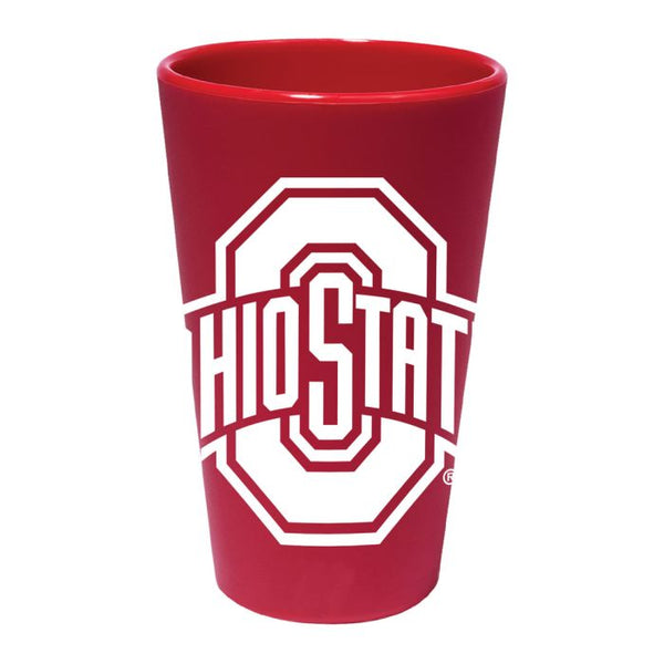 Wholesale-Ohio State Buckeyes 16 oz Silicone Pint Glass