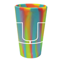Miami Hurricanes 16 oz Silicone Pint Glass